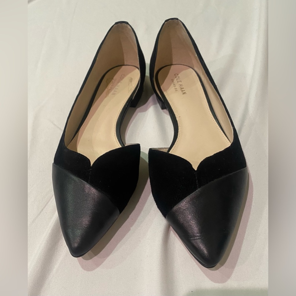 Cole Haan D’orsay Black Flat Skimmer
